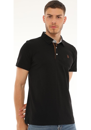 T8582 Dewberry Erkek T-shırt-siyah Siyah