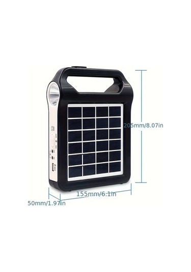 Xuweiwei Ep-035 Taşınabilir Güneş Enerjili Aydınlatma Pil Telefon Şarj Ve Ampul Bağlantı Çok Fonksiyonlu