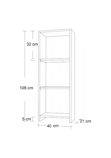 Mobilique 3 Raflı Mini Kitaplık 600-00-021