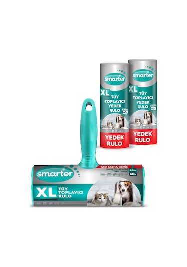 Smarter XL Tüy Toplayıcı Rulo + 2 Yedek Rulo