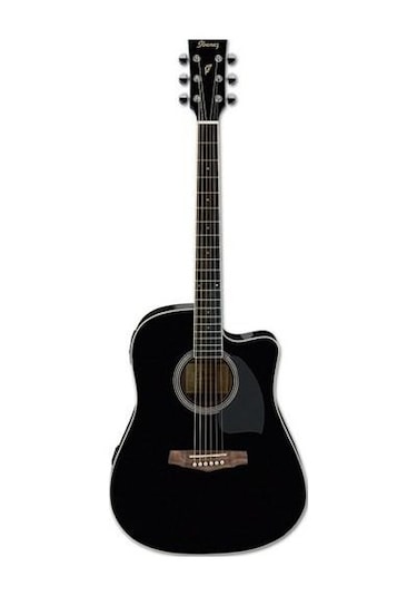 Ibanez Pf15Ece-Bk Elektro Akustik Gitar Kılıf + Askı + Jak + Pena