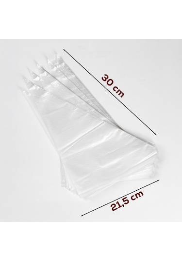 Porsima Pbt-164 Krema Kek Pasta Süsleme Kullan At Krem Şanti Sıkma Torbası Pastacılık Malzemeleri 50 Adet Şeffaf