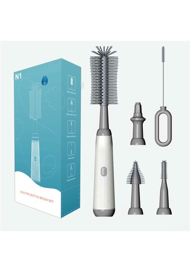 Shineyee Hızlı Temizleme Modlu Bebek Şişesi Fırçası - 2 Hız Ayarlı Ve Çok Fonksiyonlu