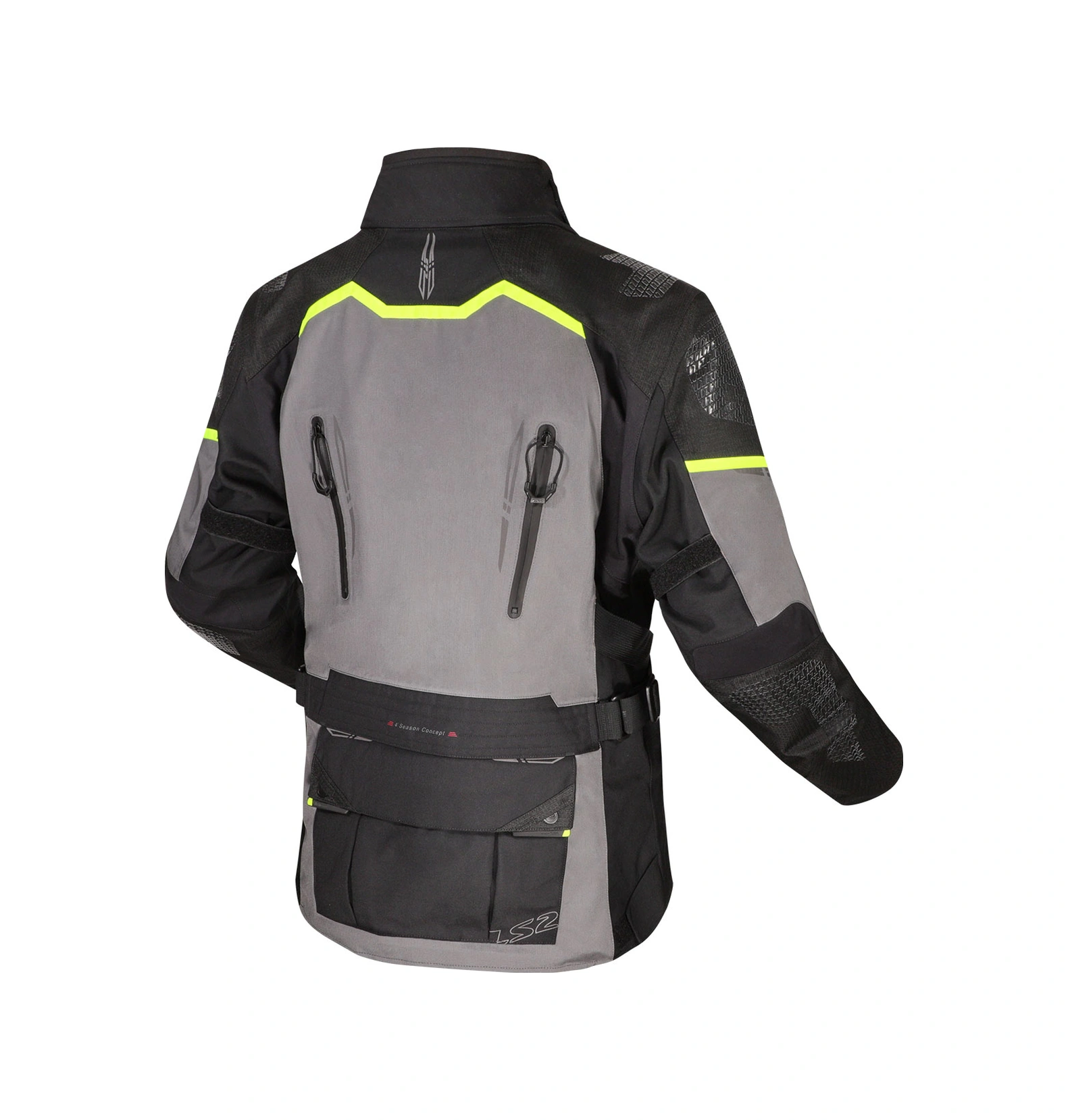 Ls2 Apollo Mont Siyah-gri-neon Sarı