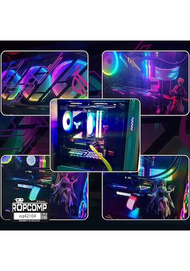 Ropcomp Pc Kasa Ve Led Aydınlatma İçin 4 Çıkışlı 4-pin Rgb Splitter 30 Cm