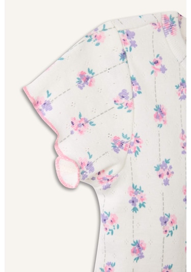 Defacto 2li Pijama Takımı Kız Bebek H5503a526smer233 Ekru-er233