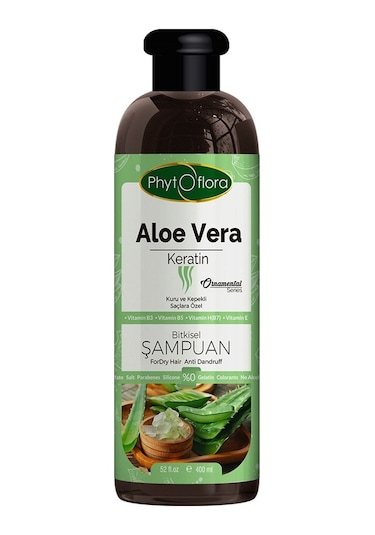 Phytoflora Tuzsuz Aloe Vera ve Keratinli Şampuan 400 ML