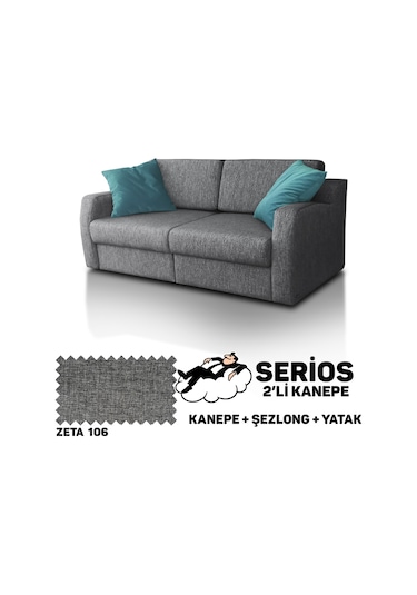 Serios Şezlonglu Yataklı Kanepe - Zeta 106