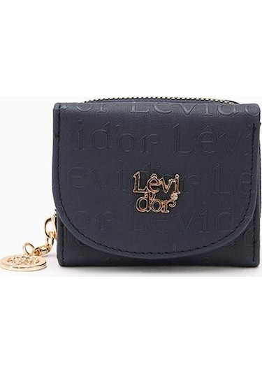 Lacivert Kabartma Desen Cüzdan Lacivert