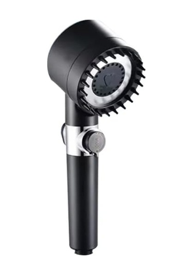 Qianfan Masajlı Filtreli 3 Fonksiyonlu Siyah El Duşu, Siyah