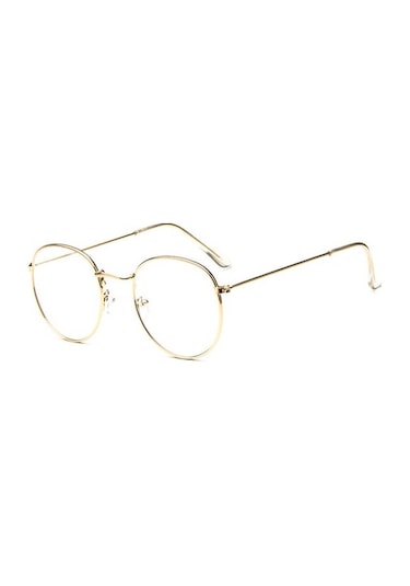 Jwl Yuvarlak Metal Dinlendirici Bilgisayar Ekran Gözlüğü Mavi B