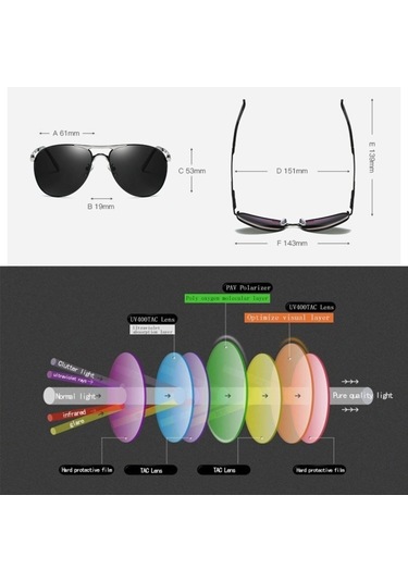 Cbtx Hdcrafter E011 Fishing Drive Erkek Güneş Gözlüğü Siyah - Gri