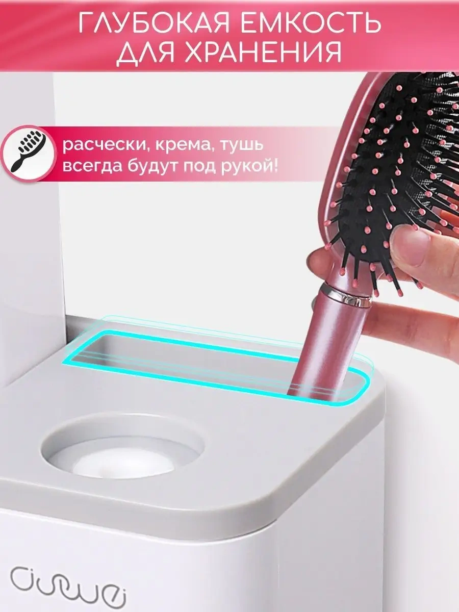 Aswei Diş Macunu Organizatörü, Dağıtıcısı, Fırça Tutucu 38332793 Beyaz