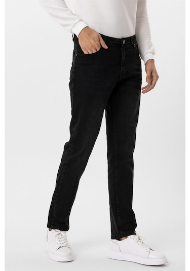 SÜVARİ Siyah Regular Denim Pantolon