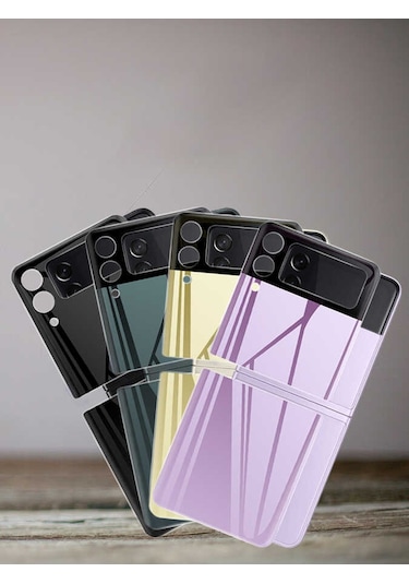 Galaxy Z Flip 3 Zore 3d Standart 2 İn 1 Arka Koruyucu