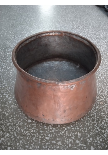 Eski Bakır Kazan Agız Çapı 21 CM  Derinlik 28 CM