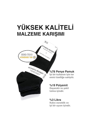 Giorgina Ferri 10'lu Kutu Bambu Premium Dikişsiz Bay - Sneaker Çorap