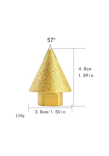 Suntek Seramik Granit Fayans Için Elmas Eğim Pah Bit Koni 38 MM