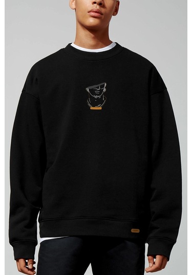 Ares Oversize Siyah Sweatshirt Vdpswt91-trzksw2860 Siyah