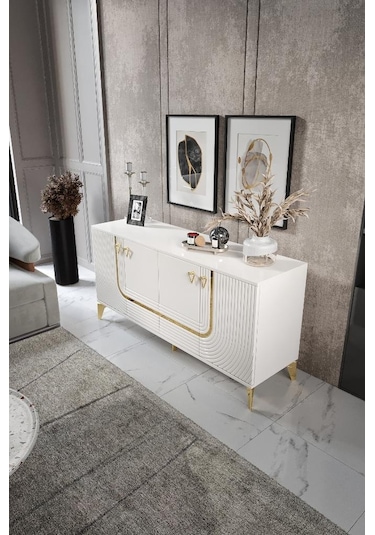 Art Konsol Mdf Mebran Kapak Ekru
