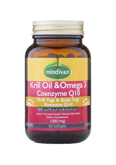Mindivan Krill Oil&Omega3&Coq10 60 Kapsül