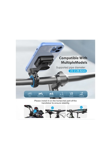 Hl-148A Motosiklet Gidon Telefon Tutucu Manyetik Bisiklet Cep Telefonları Uygun Gps Için Braket Çok Renkli