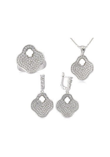 Gümüş Çiçek Bayan Set 04210361