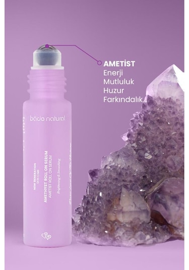 Bade Natural Ametist Roll On Anti Aging Yüz Masaj Serumu 10 ML