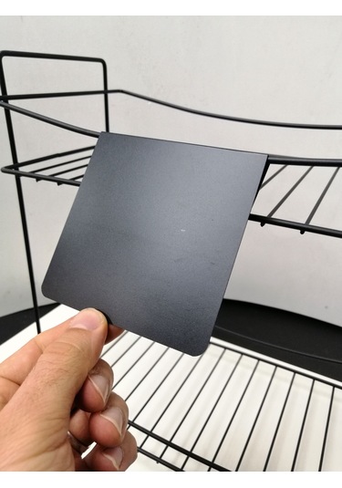 10 Adet Silinebilir Siyah Etiket 10 x 10 CM Tel Raflar 8 Mm Kalınlık