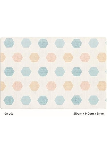 Unigo Pastel Honeycomb Light Bebek Oyun Matı ve Halısı