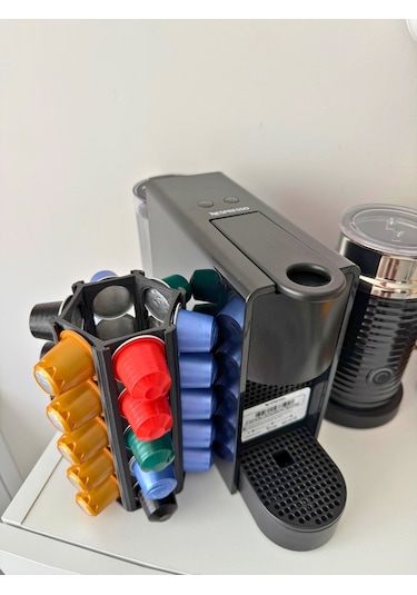 Nespresso Kapsül Tutucu - 30 Lu Dikey Kahve Standı Siyah
