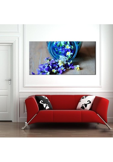 Kavanozdaki Çiçekler Kanvas Tablo