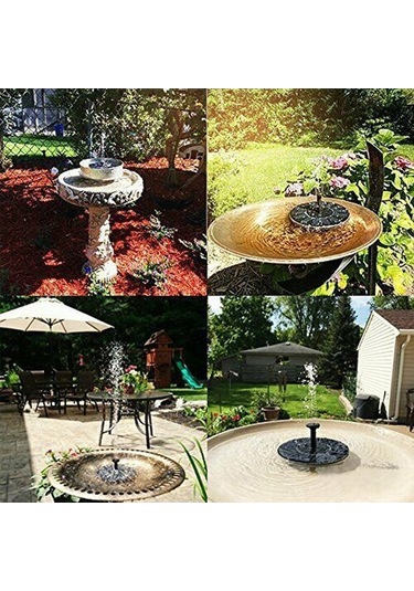 Novahub Güneş Enerjili Çeşme Pompası Kuş Banyosu İçin Yüzen Çeşme Yeni Tasarım 1.4w Taşınabilir Su Pompası Bahçe Veranda Gölet Havuz Akvaryum Gölet Dekorasyonu İçin