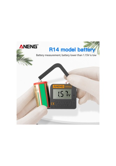 Springsun Aneng 168max Pil Test Cihazı - Dijital Ekranlı Pil Voltaj Ve Güç Ölçer 1.2-4.8v, 9v