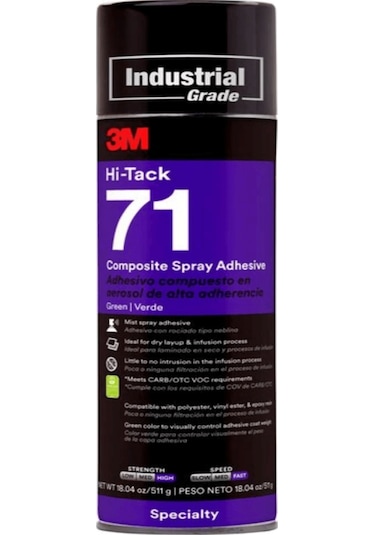 3m Hi-tack 71 Kompozit Sprey Yapıştırıcı, Yeşil - 500 Ml