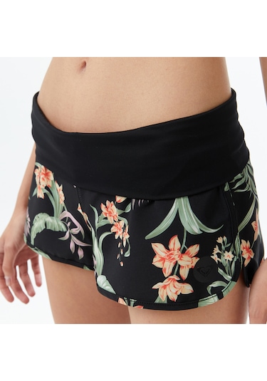 Roxy Endless Summer Printed Bs Kadın Siyah Deniz Şortu Erjbs03314