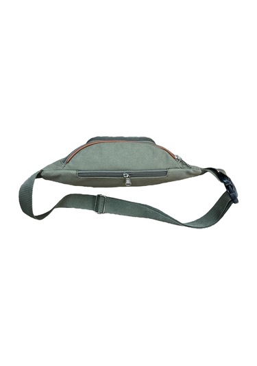 Monte Lui Unisex Kanvas Kumaş Bel Ve Çapraz Çanta Haki