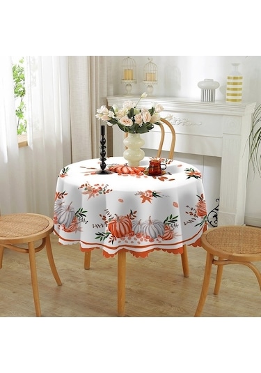 Yuvarlak Yuvarlak Yirmi Yeni Xıxun Ve Su Sekiz Örtüsü Noel Masa Geçirmez Dayanıklı Aşınmaya Wg Beyaz - 0.80 X 100 Beyaz