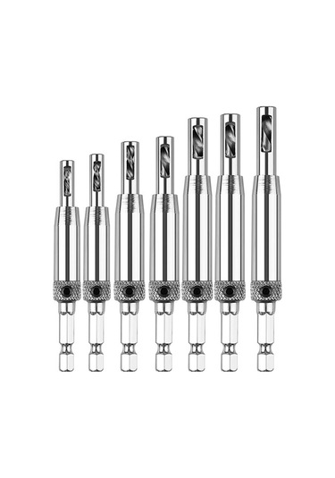 Xurunkeji Menteşe Ucu Seti Ahşap İşleme Kapı Ve Pencere Menteşe Deliği Açıcı Konumlandırma Delme Seti Altıgen Saplı Ucu