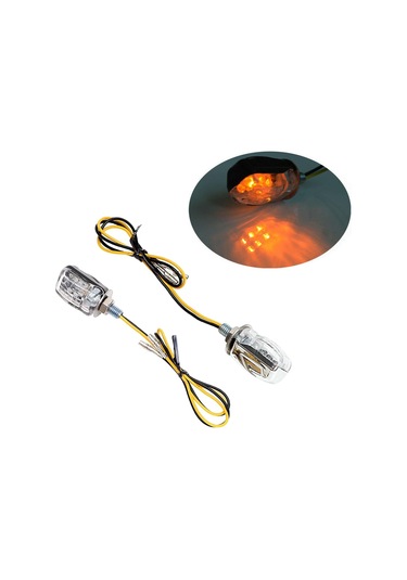 Suntek Led Dönüş Sinyali Işıkları 12 V Motosiklet İçin 6 MM Montaj Cıvatası 2 Parça