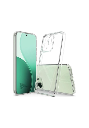 Oppo Reno 15 Pro Uyumlu Silikon Kılıf - Darbe Emici Kamera Korumalı Esnek Kapak - Şeffaf Şeffaf