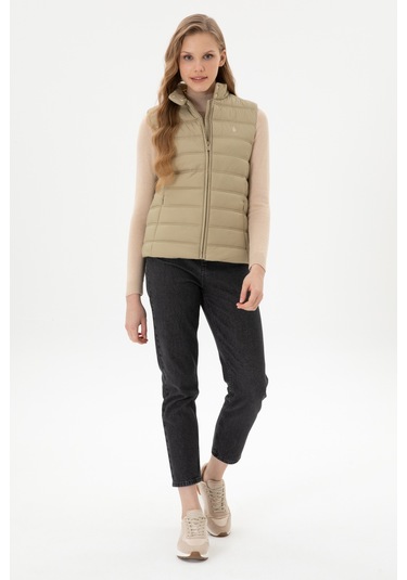 U.s. Polo Assn. Kadın Açık Haki Yelek Dokuma 50311989-vr183 Acık Hakı