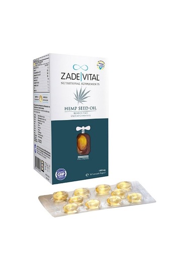 Zade Vital Kenevir Tohumu Yağı 1000 MG 30 Kapsül
