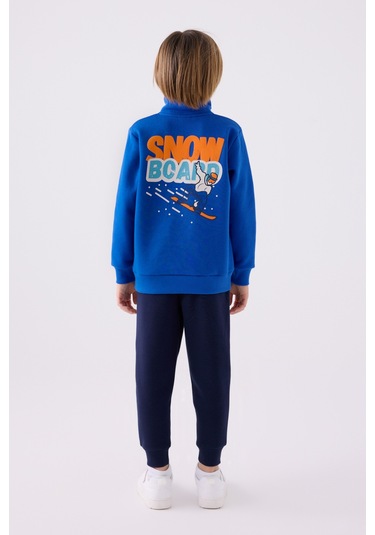 Rolypoly Erkek Çocuk Eşofman Takımı Rp3438 Kobalt Kobalt Mavi - Lacivert