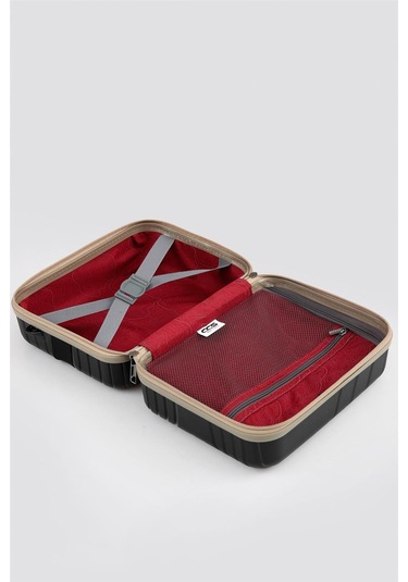 Ççs Unisex Makyaj Çantası C.ccs5240 Siyah-bej