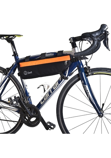 Semçanta - Bikepacking Kadro Altı Çanta - L - Turuncu