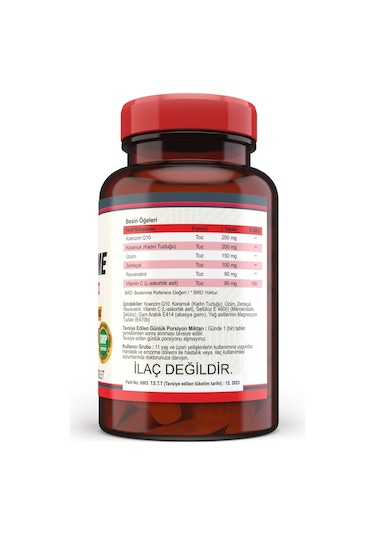 Nevfix Coenzyme Q10 200 MG Koenzim Q10 120 Tablet X 3 Kutu