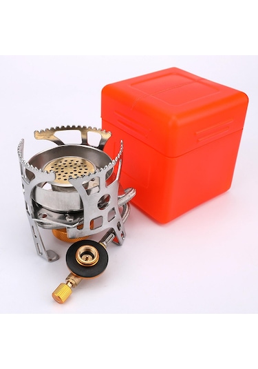 Taşınabilir Gaz Sobası Bölünmüş Gazlı Fırın Açık Kamp Sobası Piezo Ateşleme Sobası/manuel Ateşleme Pizeo Ignition Stove Çok Renkli