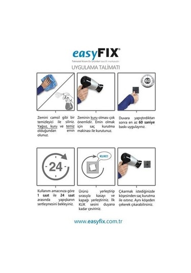 Banyo Rafı 2 Katlı Paslanmaz Easyfix Siyah S242 Siyah