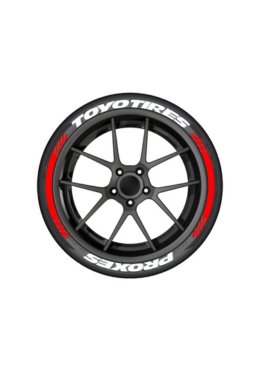 Bir Lastik Mektup Araba Lastiği Styling Dekoratif Sticker Pvc Su Geçirmez Kişiselleştirilmiş 1wtoyo-2r 1 Piece Set